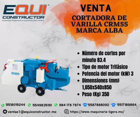 CORTADORA DE VARILLA CRM55/EQUICONSTRUCTOR