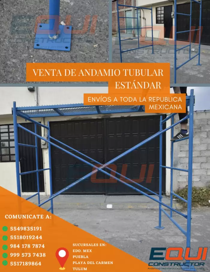 VENTA DE ANDAMIO TUBULAR ESTANDAR/EQUICONSTRUCTOR